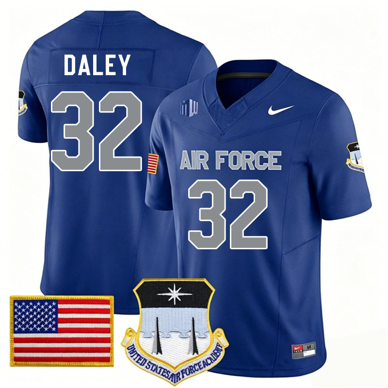 Air Force Falcons #32 Dallas Daley College Football Jerseys,Uniforms-Royal